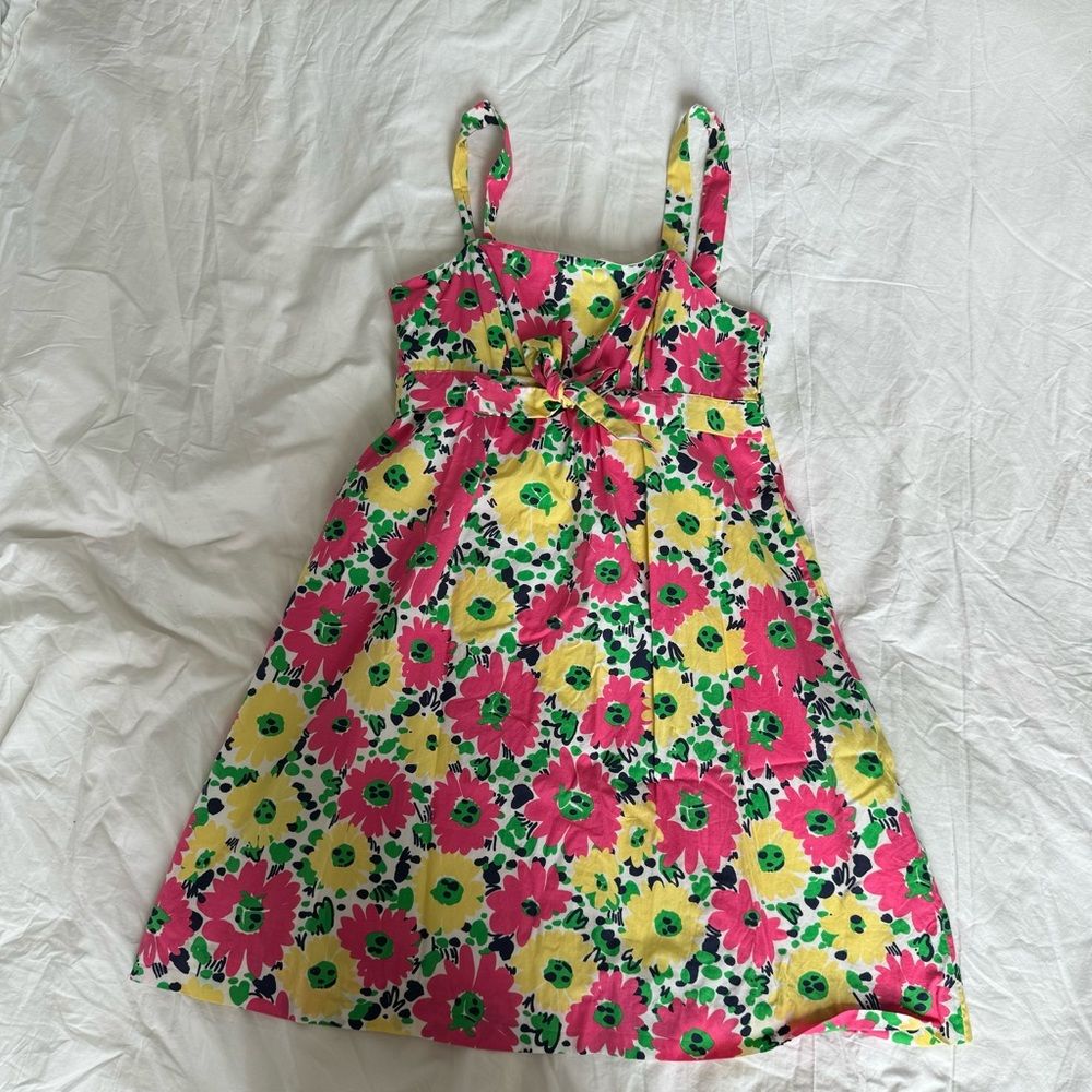 Lilly Pulitzer Avaline Dress Doodle Bug Daisy Print Size 8
